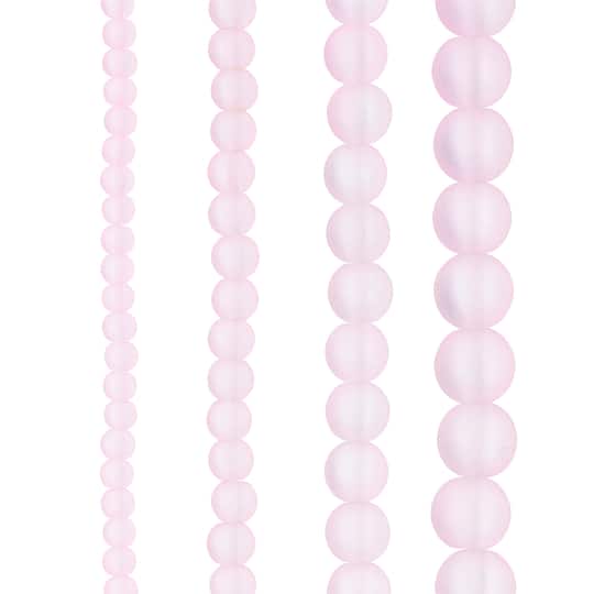 12 Pack: Matte Glass Round Beads by Bead Landing